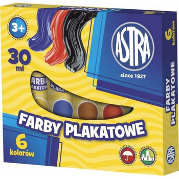 ASTRA FARBY PLAKATOWE 6 KOL 30 ML TUBA 83119900