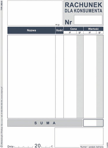 263-5 RACHUNEK DLA KONSUMENTÓW A6