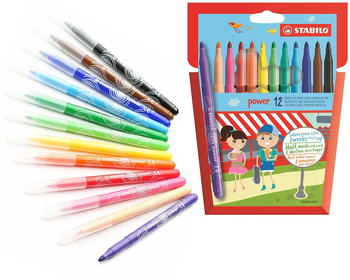 STABILO PISAKI 12 KOLORÓW POWER 280/12 280122