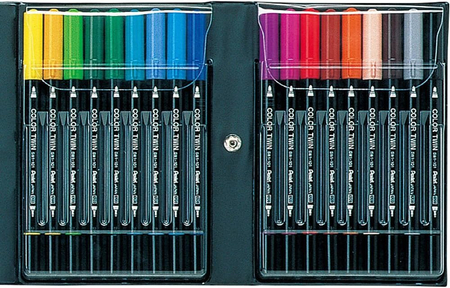 **PENTEL PISAK DWUSTRONNY TWIN COLOR PEN 36SZT SET SCW-36