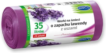 ST WORKI Z USZAMI O ZAPACHU LAWENDY 35L 24szt
