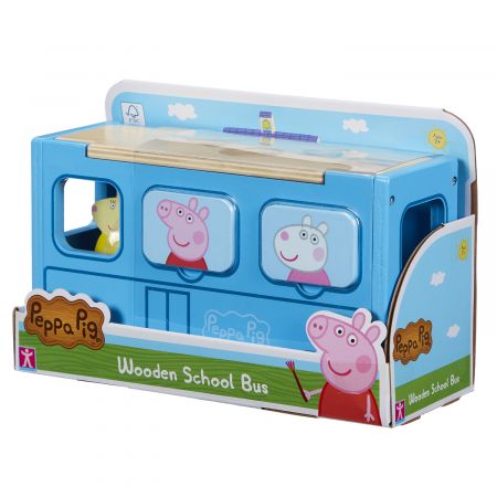 **Peppa Pig - Drewniany autobus sorter Świnka Peppa 07222