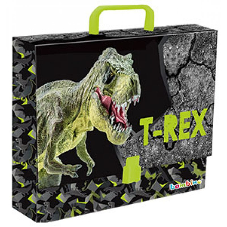 MAJEWSKI TECZKA Z RĄCZKĄ A4 XL T-REX 654640