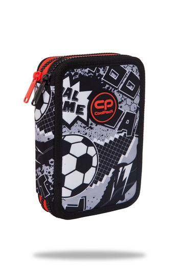 coolpack jumper 2 piórnik podwójny z wyposażeniem grey ball f066710