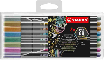 STABILO PEN 68 METALLIC KOMPLET 8 KOLORÓW 6808/8-11