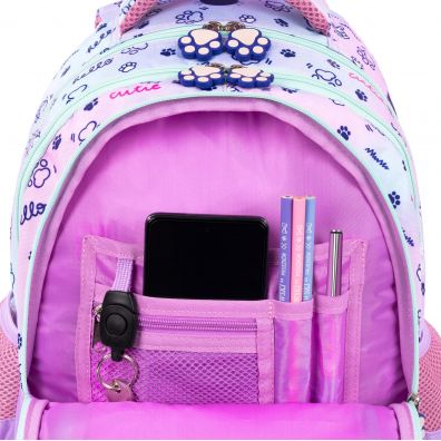 MAJ24 PLECAK 4 KOMOROWY BPL-58 MY LITTLE FRIEND PASTEL KITTY 668845