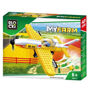 KLOCKI BLOCKI MyFarm SAMOLOT DO OPRYSKÓW POLA KB0312