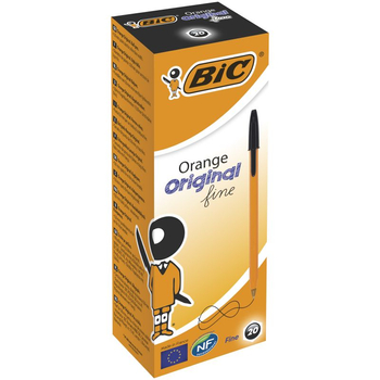 BIC DŁUG.ORANGE CZARNY /20SZT/