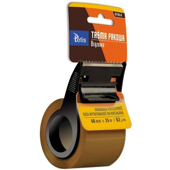 TETIS TAŚMA PAKOWA BRĄZOWA ZE ZRYWACZEM 48/25 GT105-B