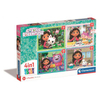Clementoni Puzzle 4w1 Koci Domek Gabi. Gaby's Dollhouse 21524