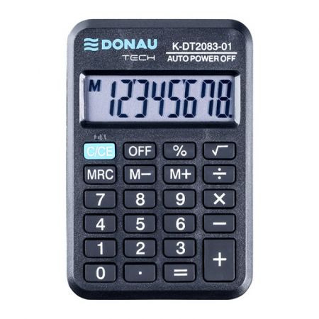 DONAU TECH KALKULATOR KIESZONKOWY CZARNY K-DT2083-01