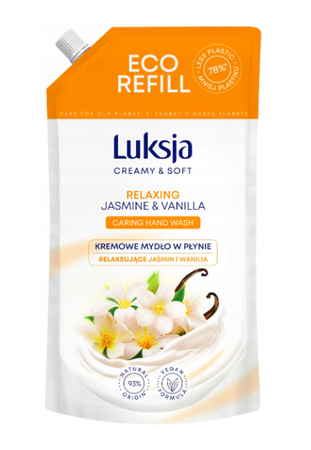 LUKSJA MYDŁO W PŁYNIE JASMINE 900ML ZAPAS