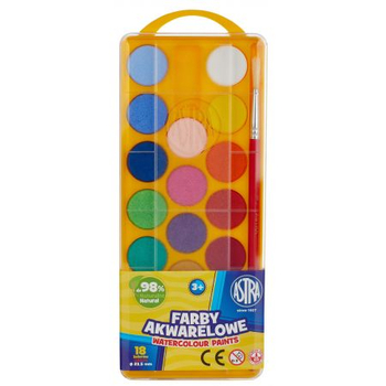 ASTRA FARBY AKWARELOWE 18KOL FI 23.5
