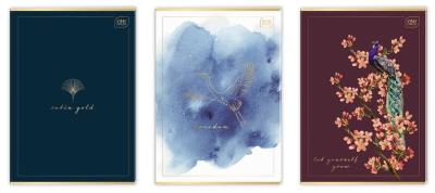 INT ZESZYT A4 80K KRATKA METALIC SATIN GOLD 341686