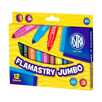 ASTRA FLAMASTRY 12KOL.JUMBO 110001