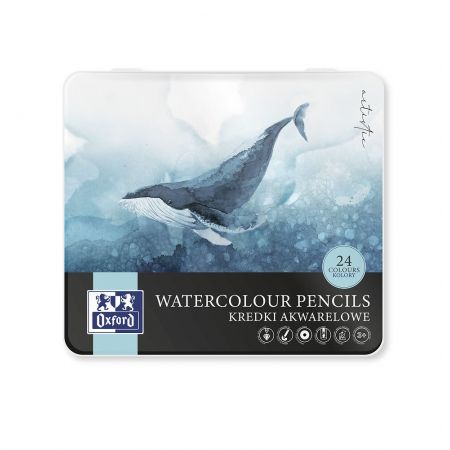 OXFORD KREDKI AKWARELOWE METAL BOX 24 KOL 400174561
