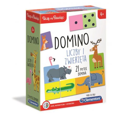 CLEMENTONI 50083 DOMINO LICZBY I ZWIERZĘTA