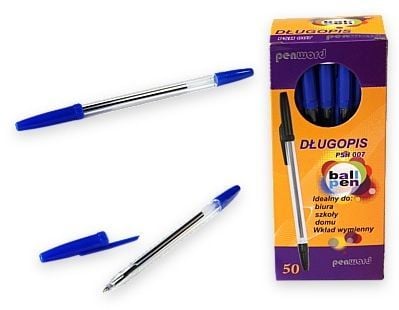DŁUGOPIS 007 NIEBIESKI 50SZT