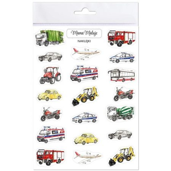 MAMA MALUJE NAKLEJKI POJAZDY 762393