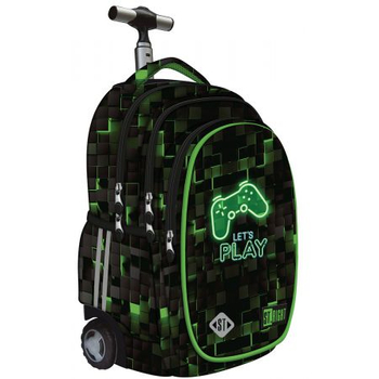 MAJEWSKI PLECAK NA KÓŁKACH STRIGHT TB-01 DARK GAME 657009