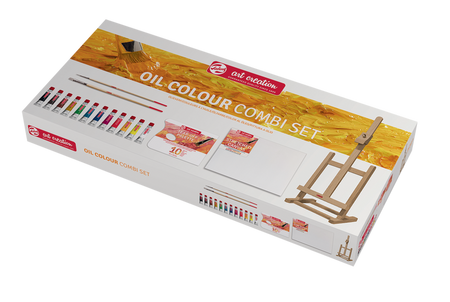 ZESTAW FARB OLEJNYCH ART CREATION COMBI 12X12ML ZE SZTALUGĄ 9010113M
