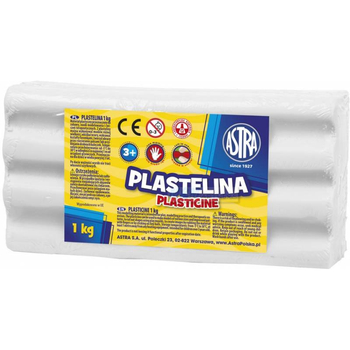 ASTRA PLASTELINA 1KG BIAŁA