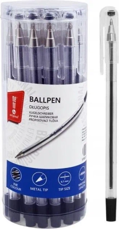 MEMOBE DŁUGOPIS BIUROWY 0,7MM NIEBIESKI TUBA 20 SZT MD103-03-20