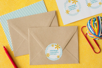 *AVERY Etykiety o nietypowych kształtach; A4, 100 ark./op., 40 mm, białe L3415-100