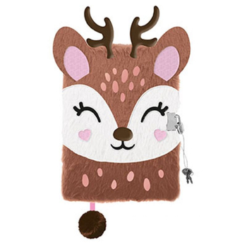 MAJEWSKI PAMIĘTNIK Z KŁÓDKĄ 3D WŁOCHACZ A5 96K MY LITTLE FRIEND DEER 650918