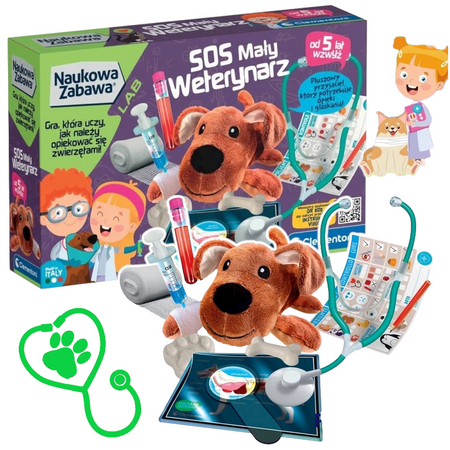 Clementoni Naukowa zabawa. SOS Mały Weterynarz 50712