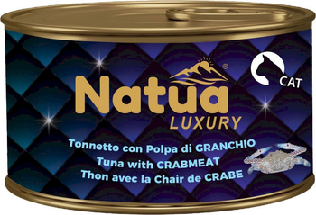 NATUA PUSZK 85G LUXURY TUŃCZYK Z MIĘSEM KRABA W GALARECIE