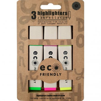 ***ZO ECO ZAKREŚLACZ 3 SZT ZE SŁOMY 022131