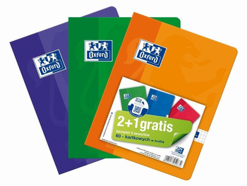ZESZYT A5/60K OXFORD 2+1GRATIS