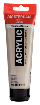 FARBA AKRYL.AMSTERDAM 718 WARM GREY 120ML