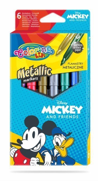 COLORINO FLAMASTRY METALICZNE 6KOL. MICKEY 89960PTR