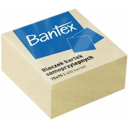 BANTEX BLOCZKI SAMOPRZYLEPNE 75X75 400K ŻÓŁTE 400086401