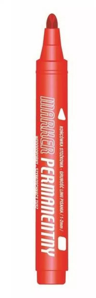 TETIS MARKER PERM.KM102-CO 12SZT CZERWONY