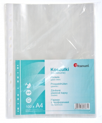 TITANUM KOSZULKA KRYSTALICZNA A4 50 MIC 100 SZT
