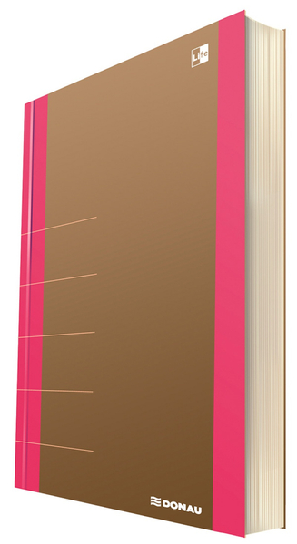 ***DONAU LIFE NOTATNIK 165X210MM 100K NEON RÓŻOWY 1370001FSC-30