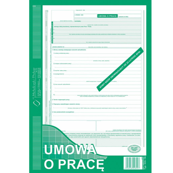 500-1N UMOWA O PRACE A4 NOWA