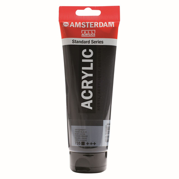 FARBA AKRYL.250ML 735 OXIDE BLACK AMSTERDAM