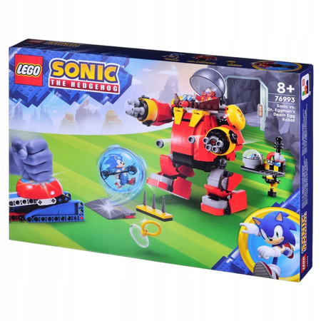 LEGO 76993 SONIC THE HEDGEHOG Sonic kontra dr. Eggman i robot Death Egg