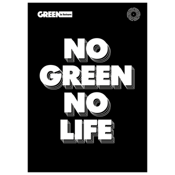 ***ZO GREEN TYPO WHITE ZESZYT A4 60K KRATKA 049251