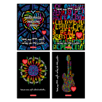 WOŚP BRULION NA SPIRALI A4 60K KRATKA 9563602