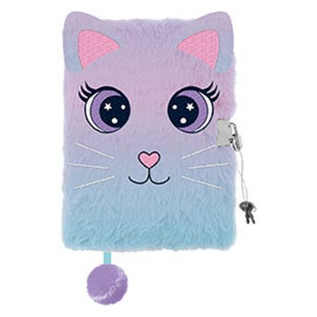 MAJEWSKI PAMIĘTNIK Z KŁÓDKĄ 3D WŁOCHACZ A5 96K MY LITTLE FRIEND CAT 650901