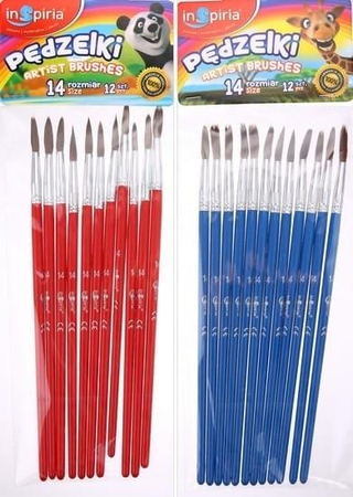 INSPIRIA PĘDZELKI ROZMIAR 14 12SZT 004016