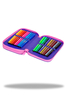COOLPACK JUMPER 2 PIÓRNIK PODWÓJNY Z WYPOSAŻENIEM PURPLE SCRIBLE D066341