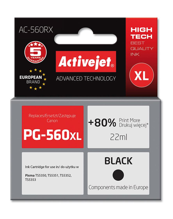 Activejet tusz do Canon PG-560XL reg AC-560RX
