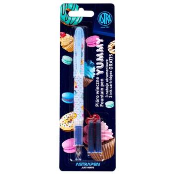 ASTRA PIÓRO MŁODZIEŻOWE YUMMY BLISTER + 3 NABOJE 9608300000