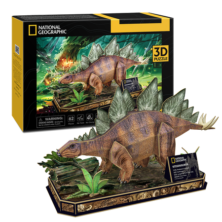 CUBIC FUN Puzzle 3D Stegozaur National Geographic DS1054